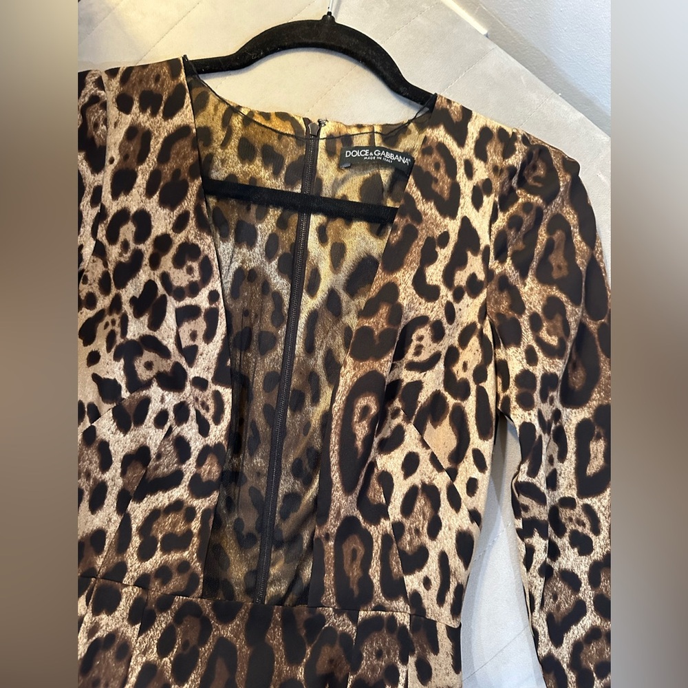 Dolce & Gabbana Leopard Print Dress